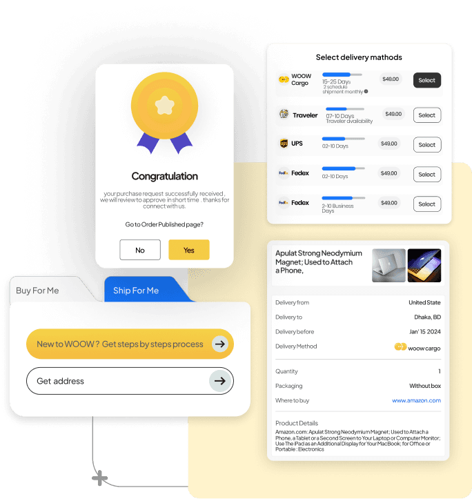 Ship online orders with Woow